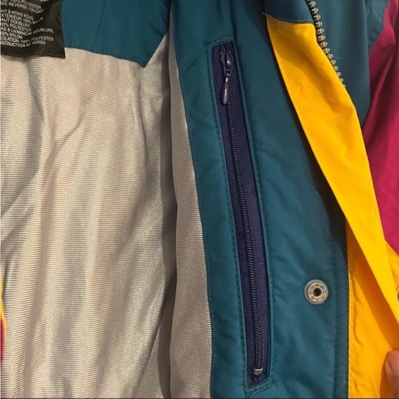 Vintage Edge Tech color block  ski suit size 8 - Picture 14 of 15